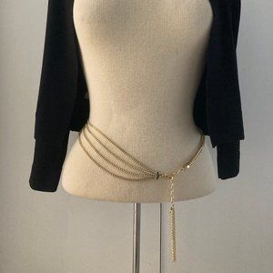 Euc Beautiful Gold Multi-Stranded Chain Waist Or … - image 1